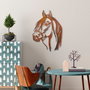 Wallity Horse - 1 Escultura de Pared de Metal Multicolor
